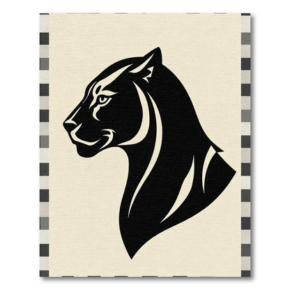 Black Panther Profile Graphic Rug