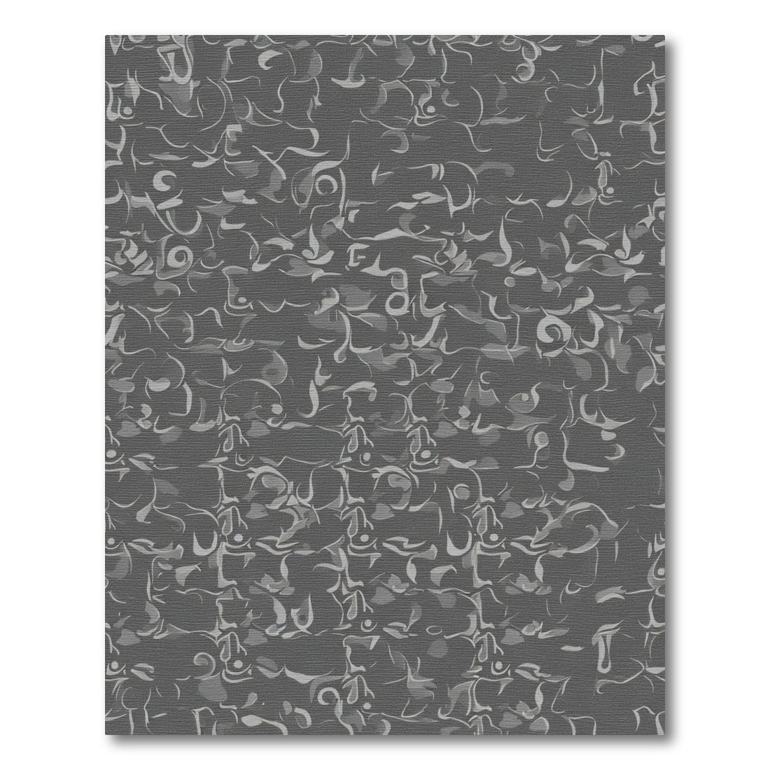 Subtle Gray Abstract Swirl Rug
