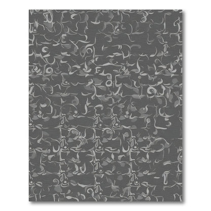 Subtle Gray Abstract Swirl Rug