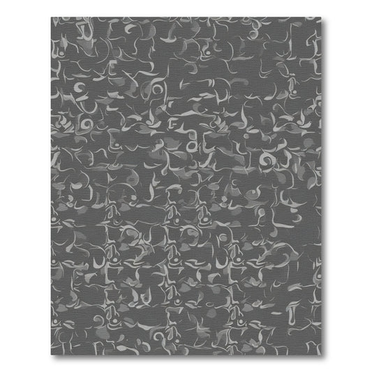 Subtle Gray Abstract Swirl Rug