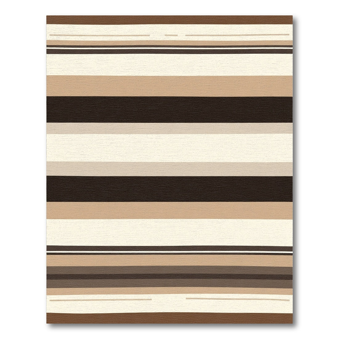 Earthy Neutrals Wide Stripe Rug
