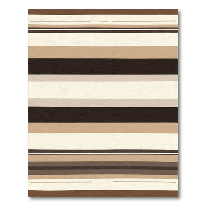 Earthy Neutrals Wide Stripe Rug