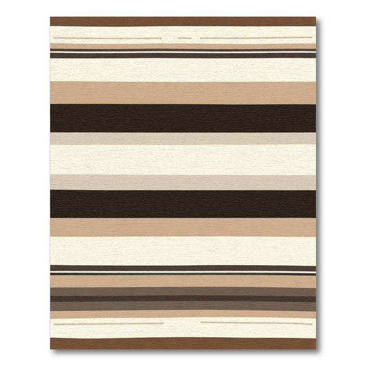 Earthy Neutrals Wide Stripe Rug