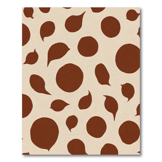 Brown Ochre Organic Spot Rug