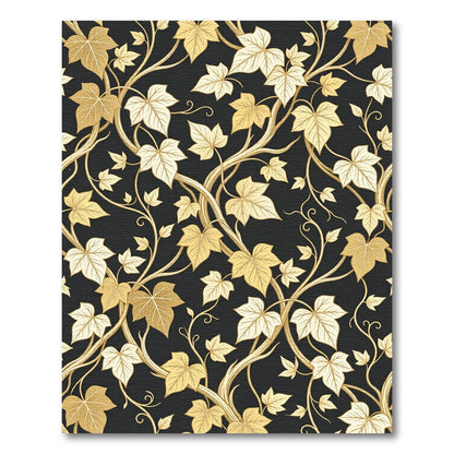 Golden Ivy Vine Foliage Rug