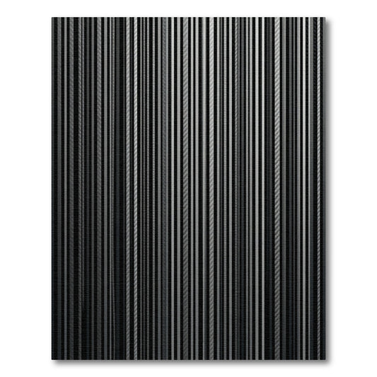 Modern Gray Vertical Stripe Arrangement Rug