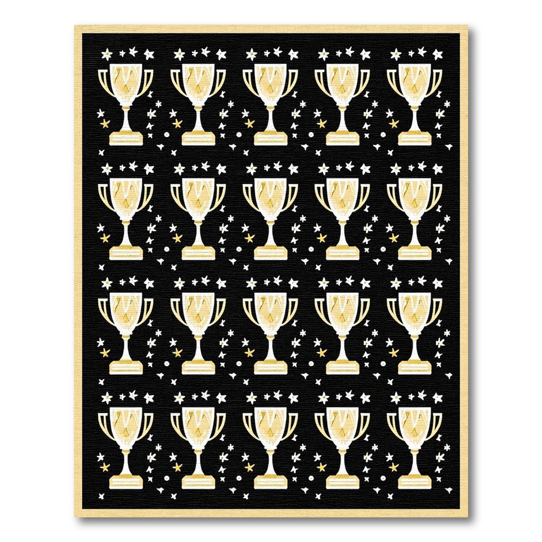 Gold Trophy Starry Night Collection Rug