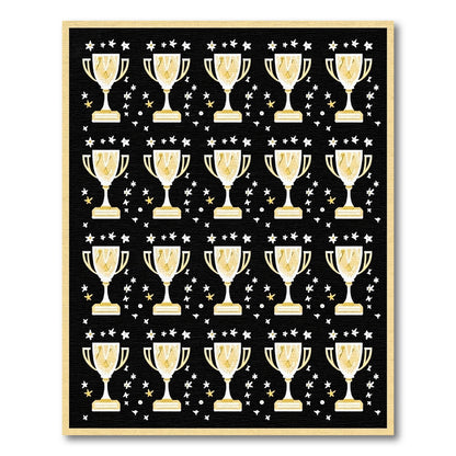 Gold Trophy Starry Night Collection Rug