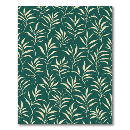 Emerald Green Leafy Branches Rug