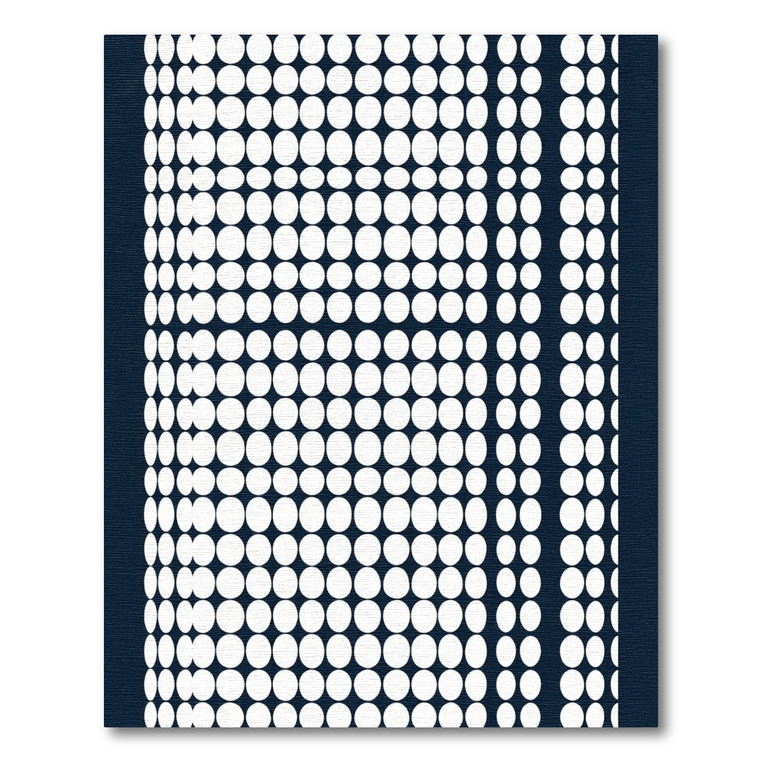 White Circles Dark Gradient Rug