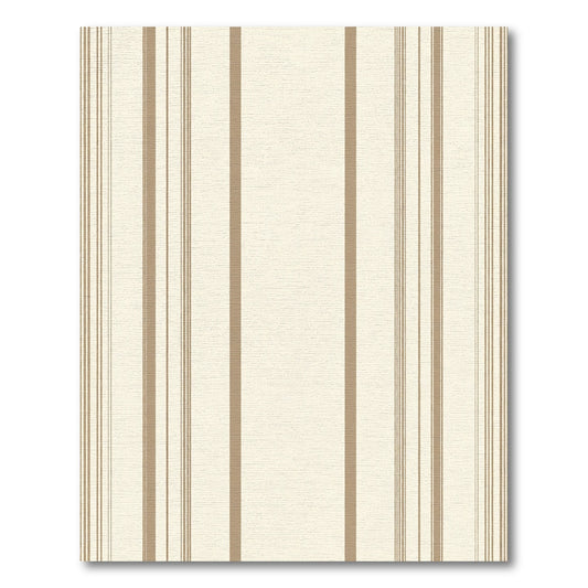 Earthy Beige Vertical Stripe Rug
