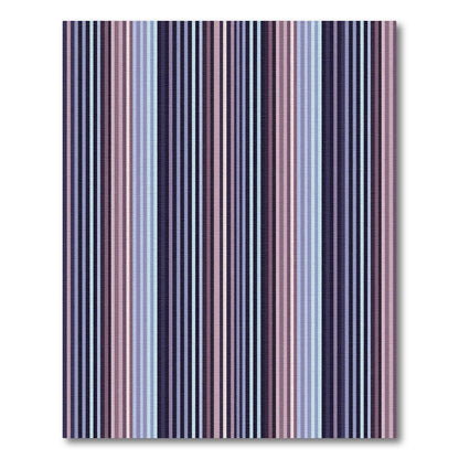 Shades of Plum Vertical Stripe Rug