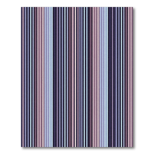 Shades of Plum Vertical Stripe Rug