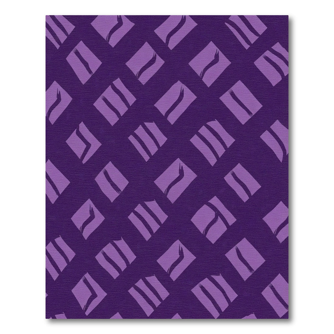 Deep Purple Diamond Brushstroke Rug