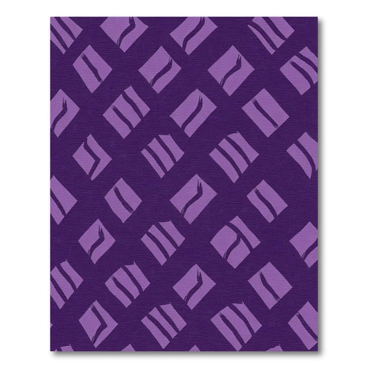 Deep Purple Diamond Brushstroke Rug