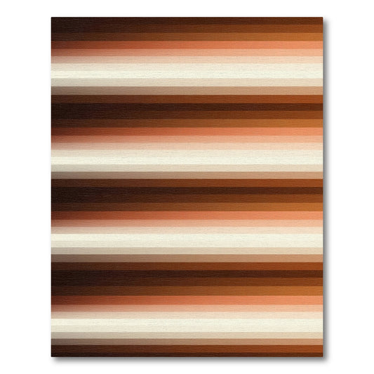Modern Earthy Gradient Linear Rug