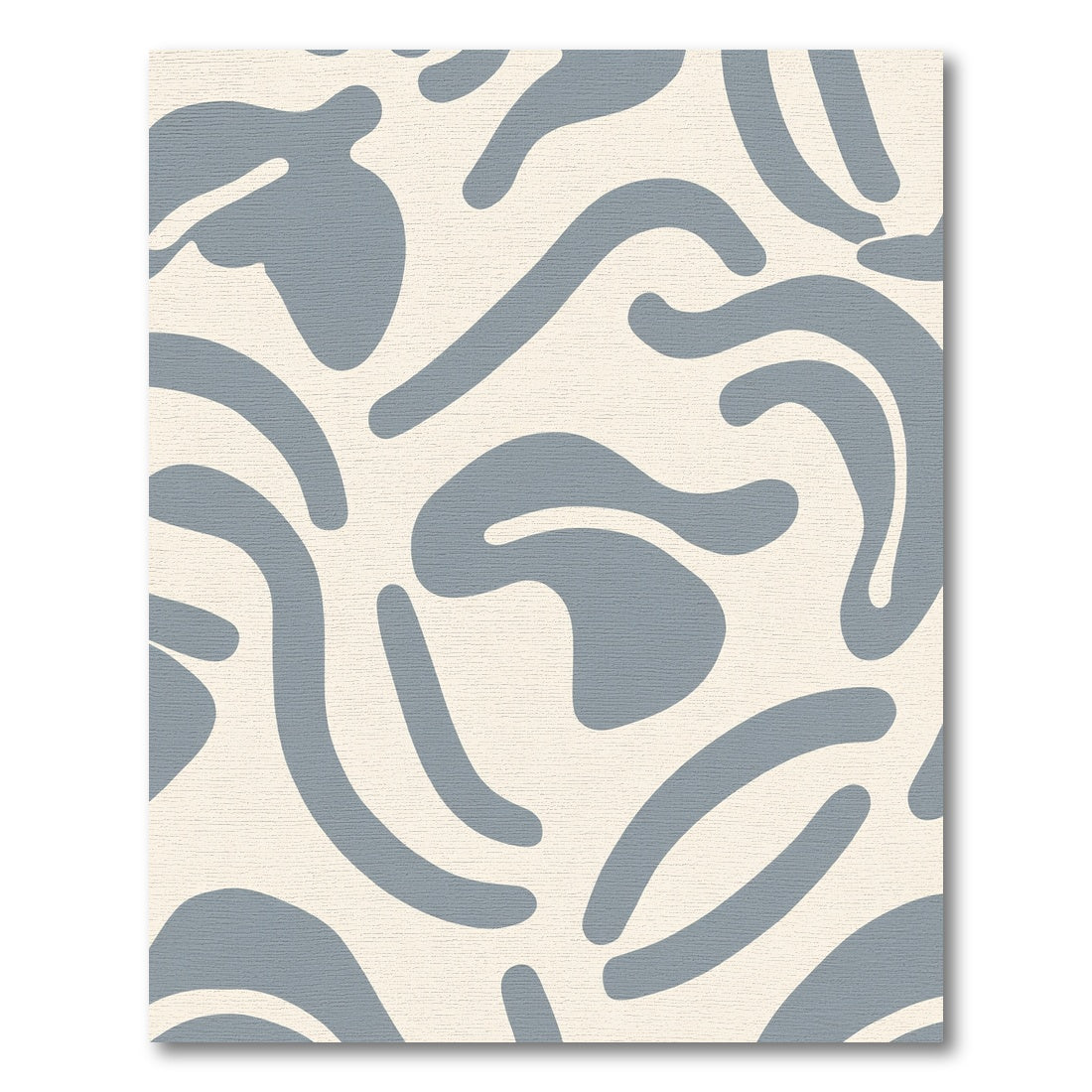 Muted Slate Organic Flow Rug