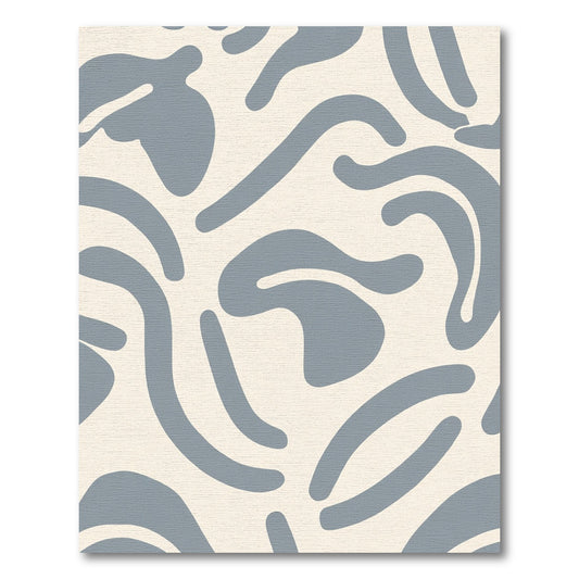 Muted Slate Organic Flow Rug