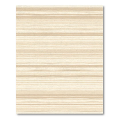 Neutral Tones Hand Drawn Stripes Rug