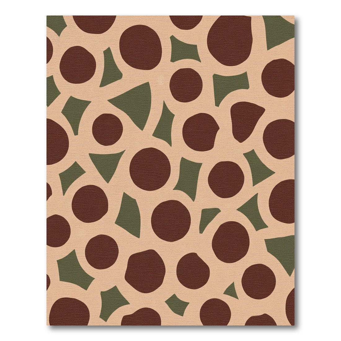 Brown Amber Dot Organic Shapes Rug