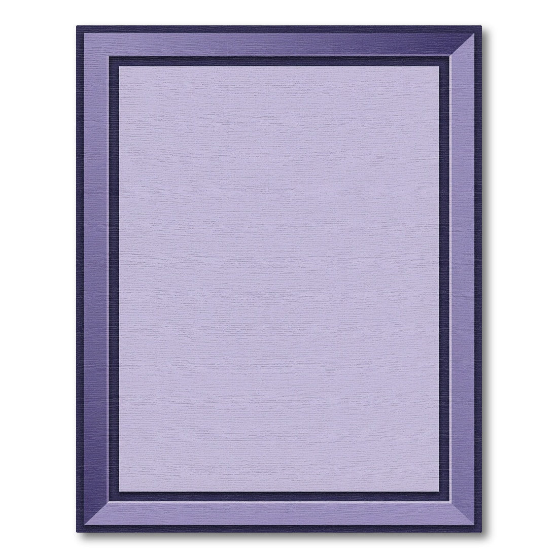 Purple Gradient Geometric Border Rug