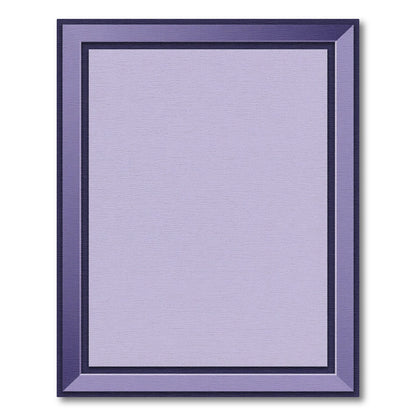 Purple Gradient Geometric Border Rug
