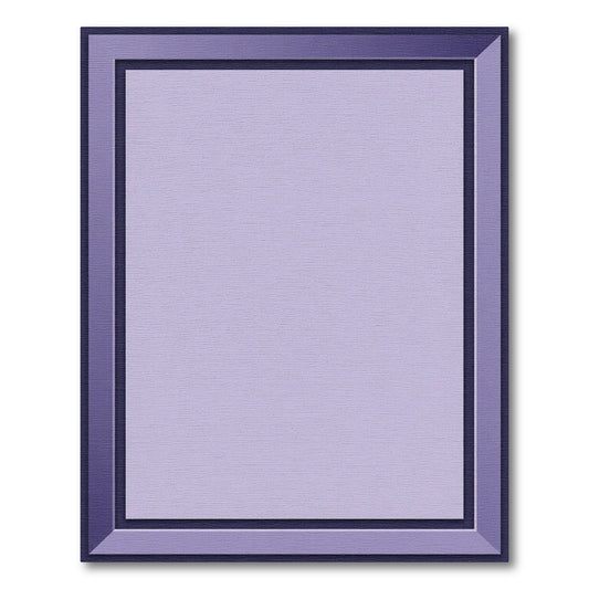 Purple Gradient Geometric Border Rug