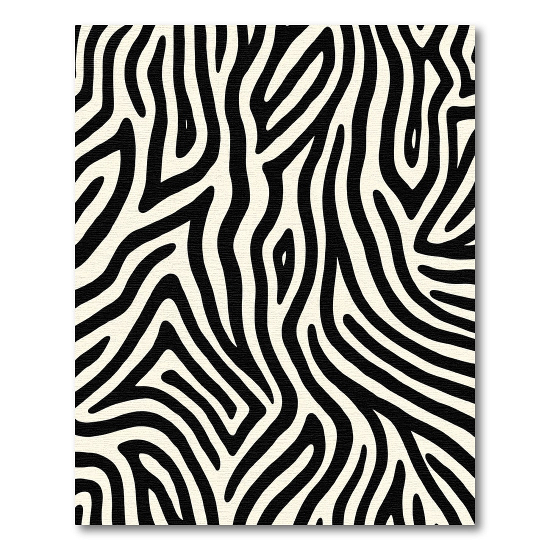 Black White Abstract Animal Skin Rug