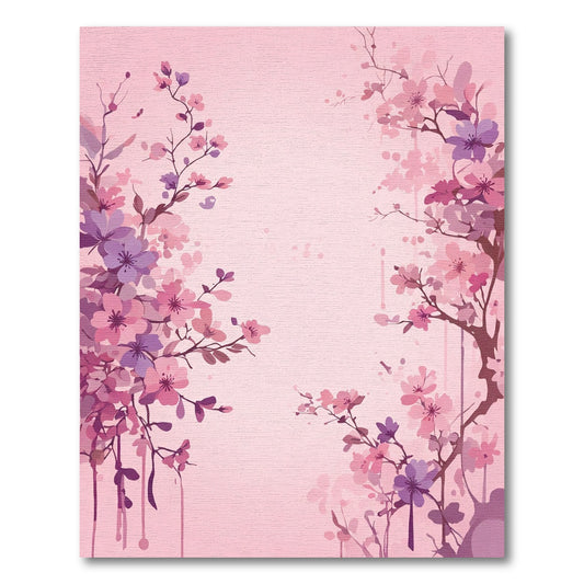 Soft Pink Blossom Branch Arrangement Rug
