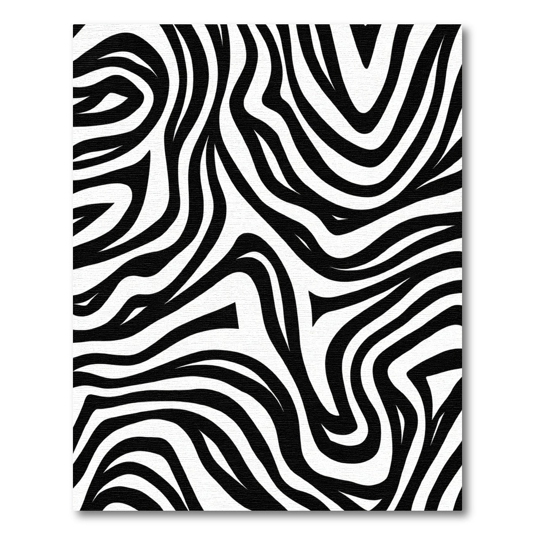 Bold Black and White Zebra Stripes Rug