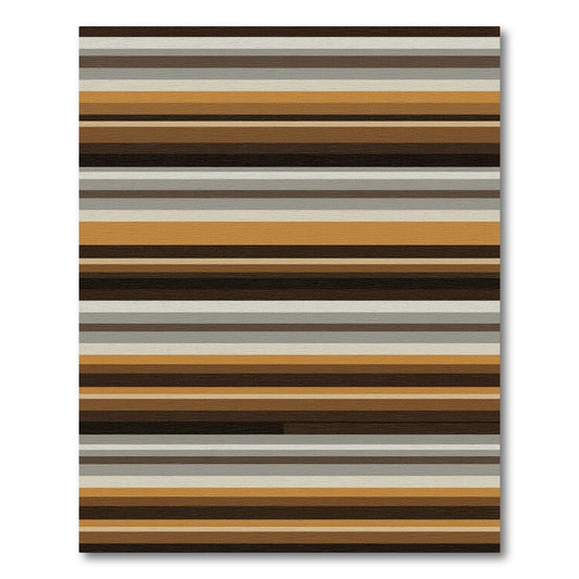 Rustic Horizontal Bands Rug