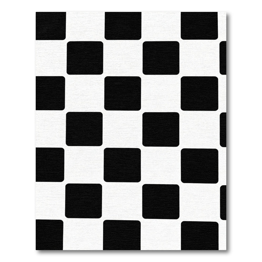 Monochromatic Checkerboard Square Composition Rug