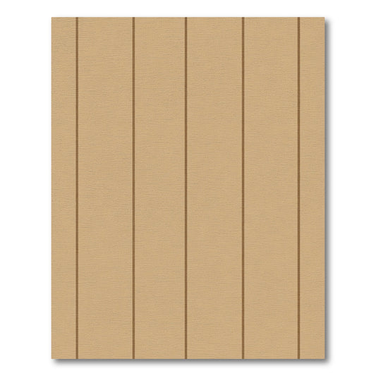 Minimalist Tan Vertical Stripe Rug