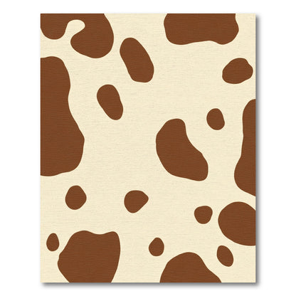 Brown Beige Spotty Cowhide Texture Rug