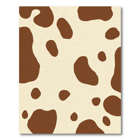 Brown Beige Spotty Cowhide Texture Rug