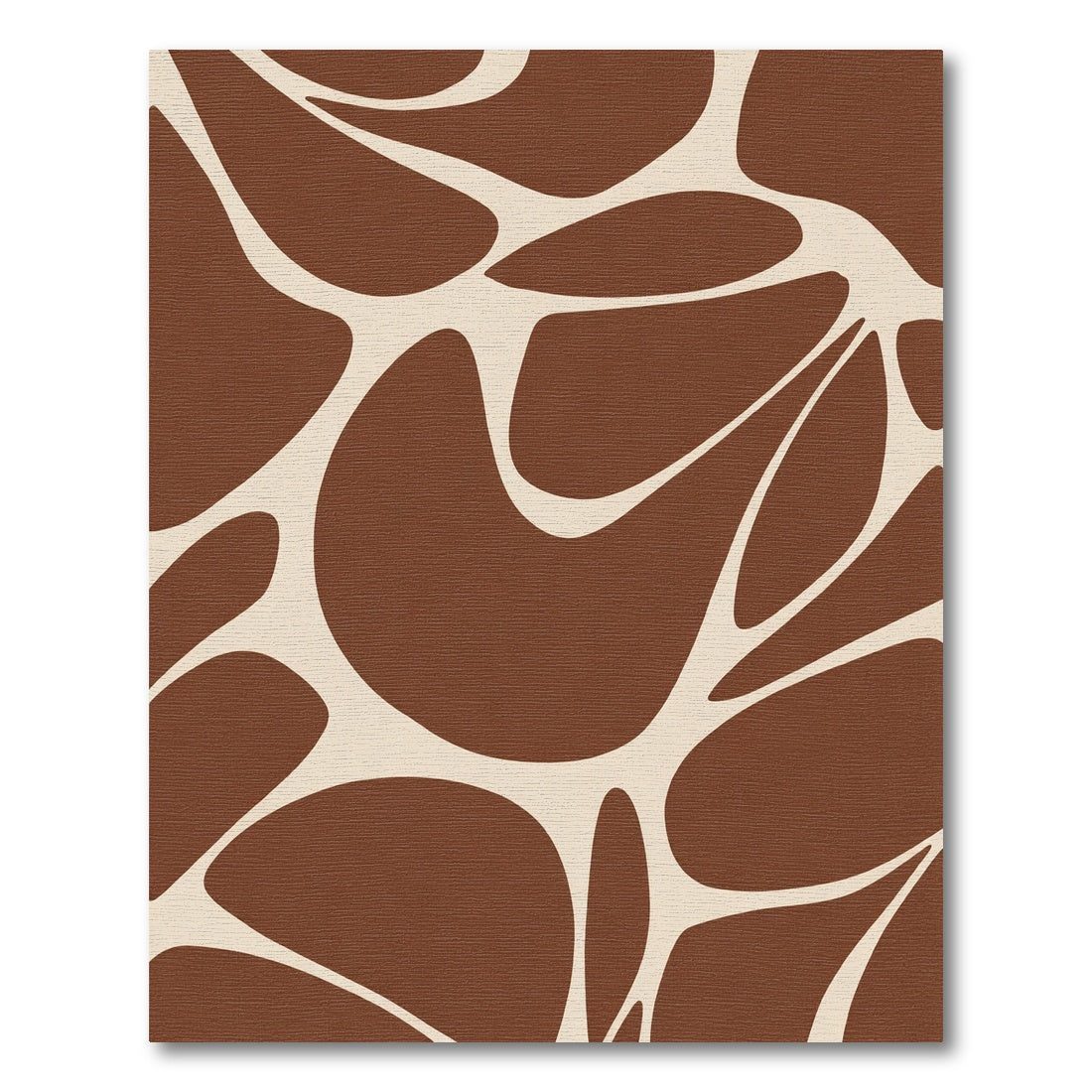 Brown Giraffe Spots Organic Curve Rug