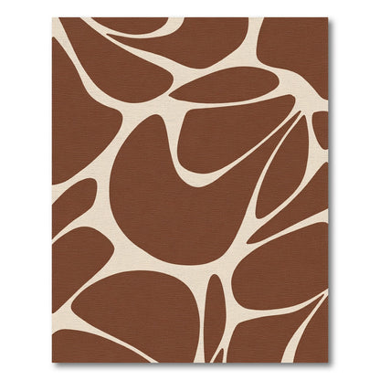 Brown Giraffe Spots Organic Curve Rug