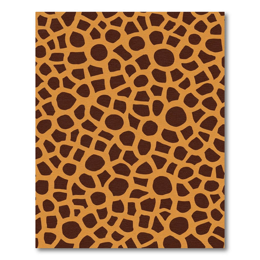 Brown Orange Organic Patchwork Rug