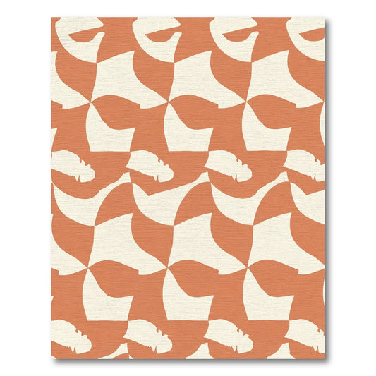 Retro Tilted Checkered Abstract Rug