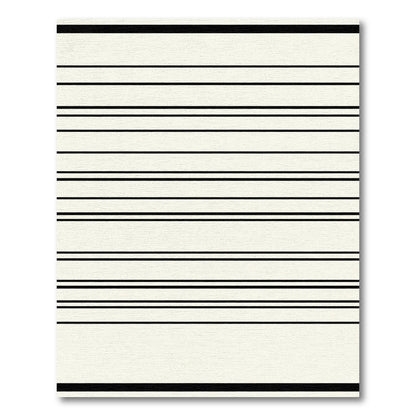 Cream and Black Stripe Rug