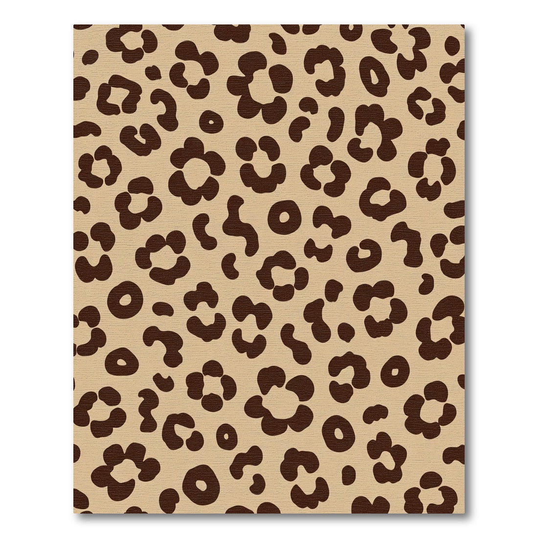 Trendy Beige Leopard Spots Rug