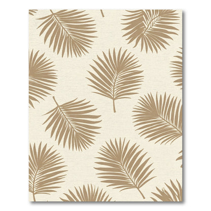 Golden Palm Frond Fade Rug