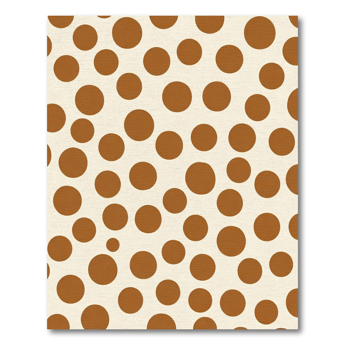 Retro Brown Polka Dot Scatter Rug