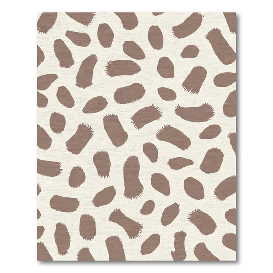 Brown Spot Animal Print Rug