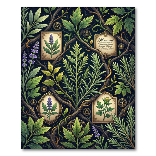 Botanical Alchemy Herbal Forest Sage Rug