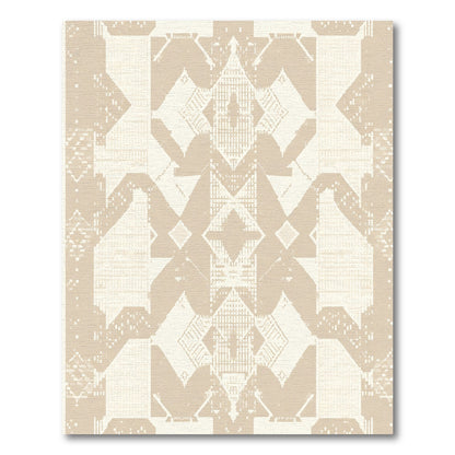Neutral Geometric Pixelated Contemporary Rug