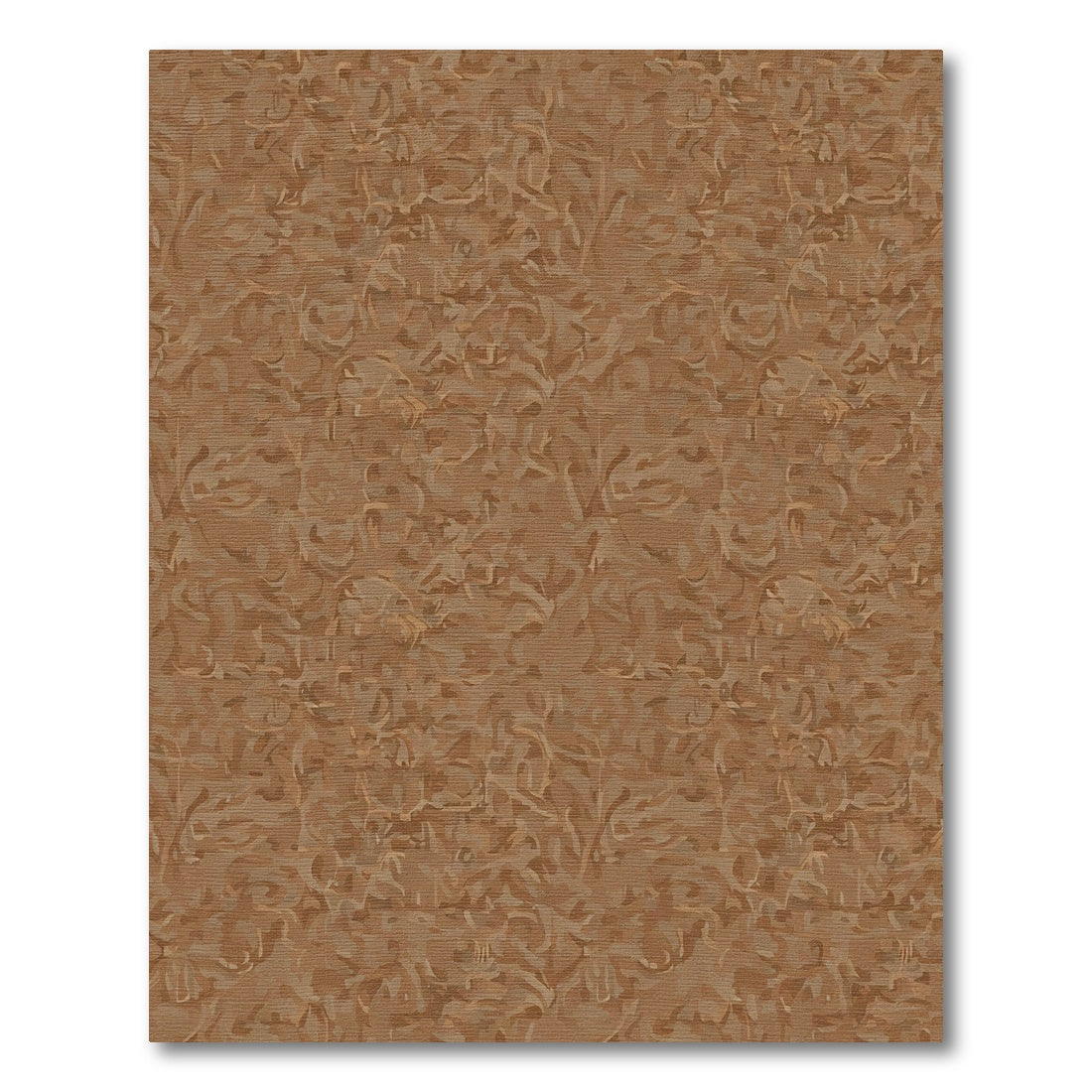 Earthy Bark Abstract Swirls Rug