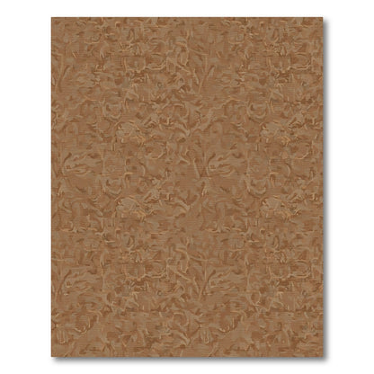 Earthy Bark Abstract Swirls Rug