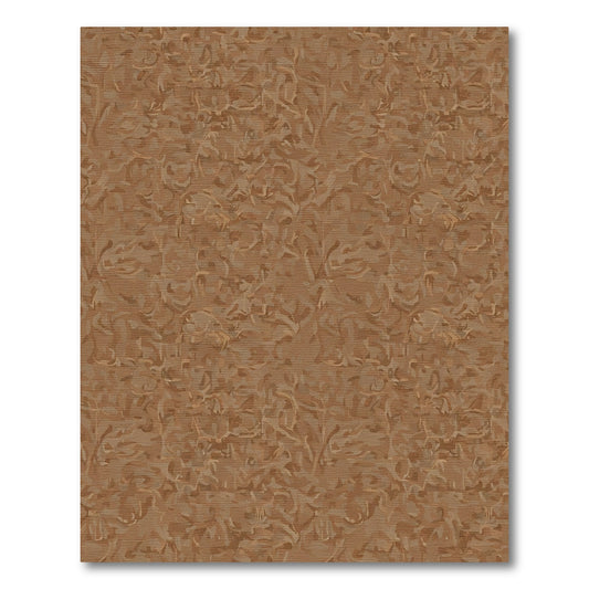 Earthy Bark Abstract Swirls Rug