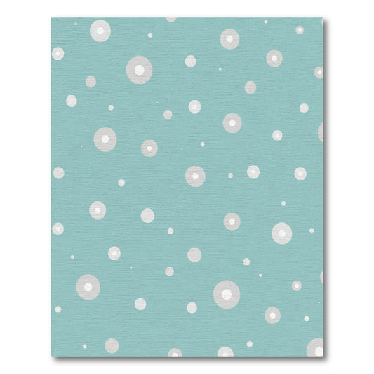 Teal Abstract Circle Scatter Rug